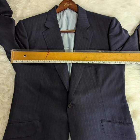 Cad & The Dandy Jacket Mens 50 (check last photo) Pinstripe Wool Blazer Bespoke - Picture 6 of 16
